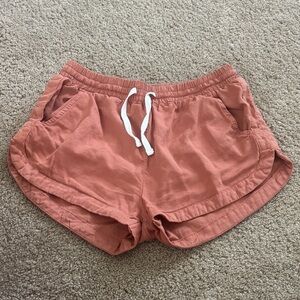 Women's Billa Bong Casual Drawstring Shorts - Rust